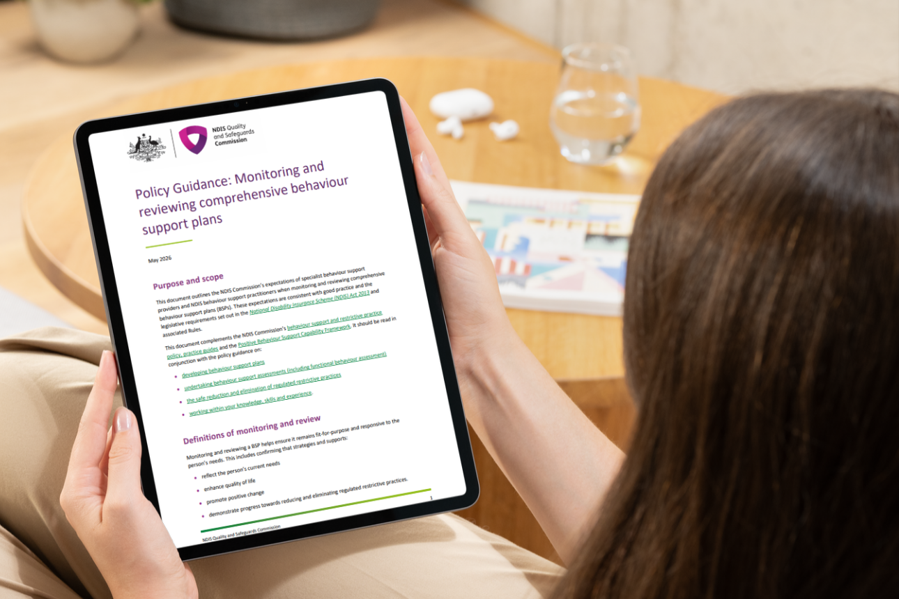 Article Implementing behaviour support plans monitoring